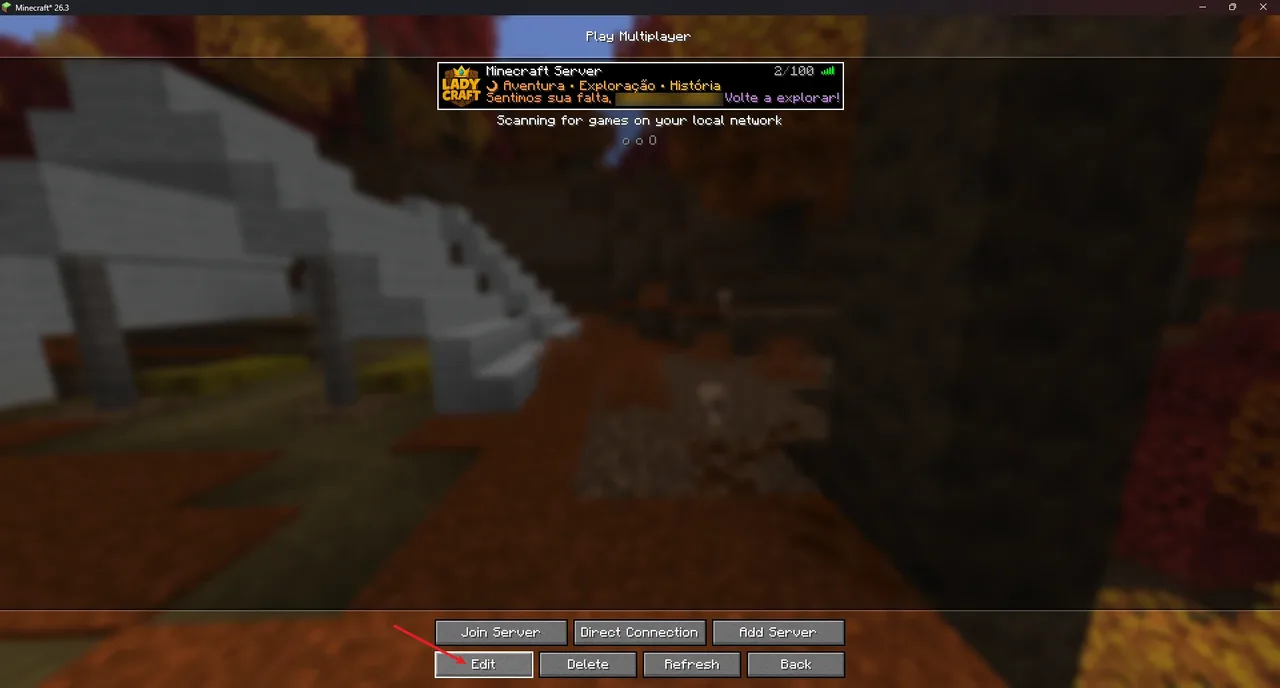 Clique para ampliar 2. Selecione a Ladycraft e clique em Edit (Editar)